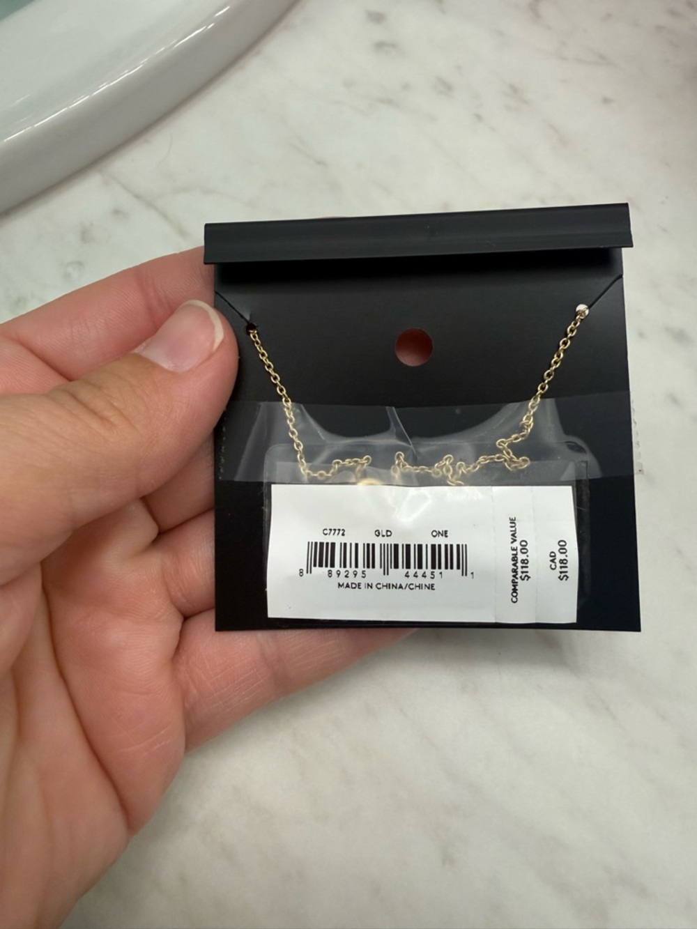 Coach Gold-Tone Necklace with Red Apple Charm - Picture 3 of 3